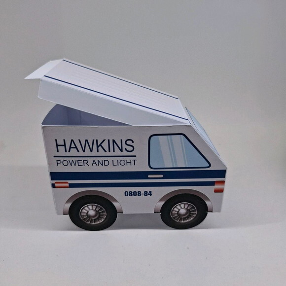 Caixa Van Stranger Things com Tampa - Kit 10 Unidades