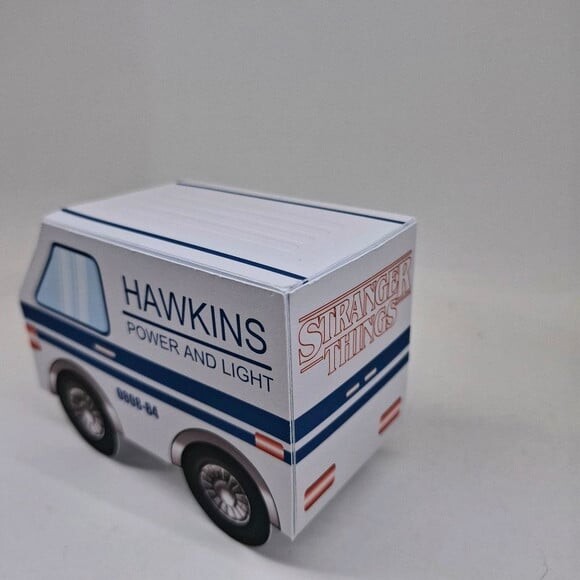 Caixa Van Stranger Things com Tampa - Kit 10 Unidades