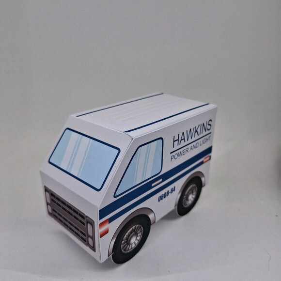 Caixa Van Stranger Things com Tampa - Kit 10 Unidades