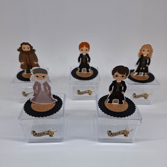 Caixinha Acrilica 3d Harry Potter - Kit 30u