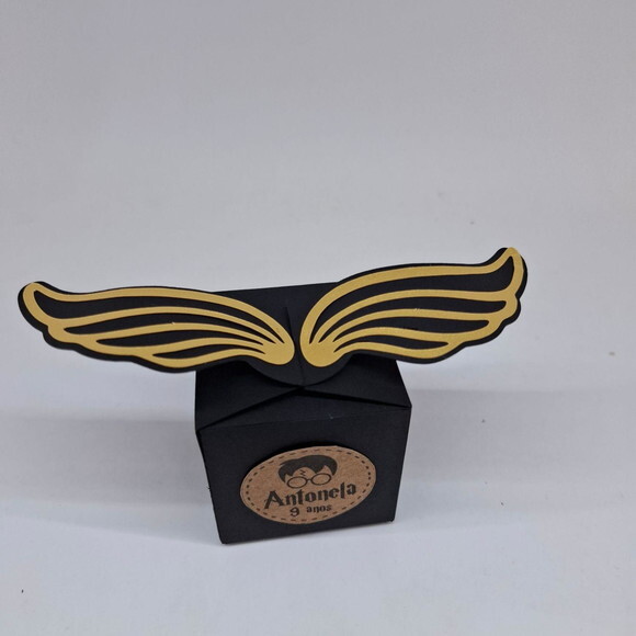 Caixinha Asas Pomo de Ouro Harry Potter - Kit 10 Unidades