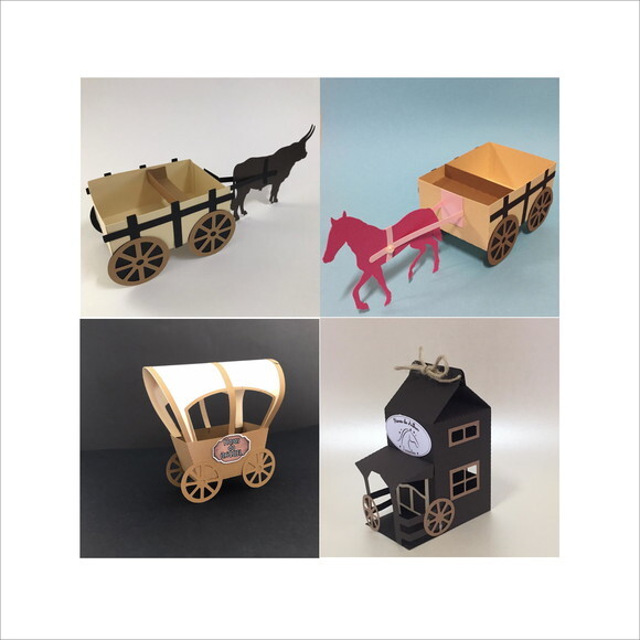Caixinha Festa Haras - Kit 4 Peças
