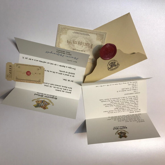 Carta de Admissão Harry Potter Lacre de Cera