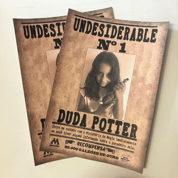 Cartaz Harry Potter Undesiderable
