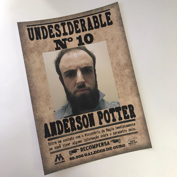 Cartaz Harry Potter Undesiderable
