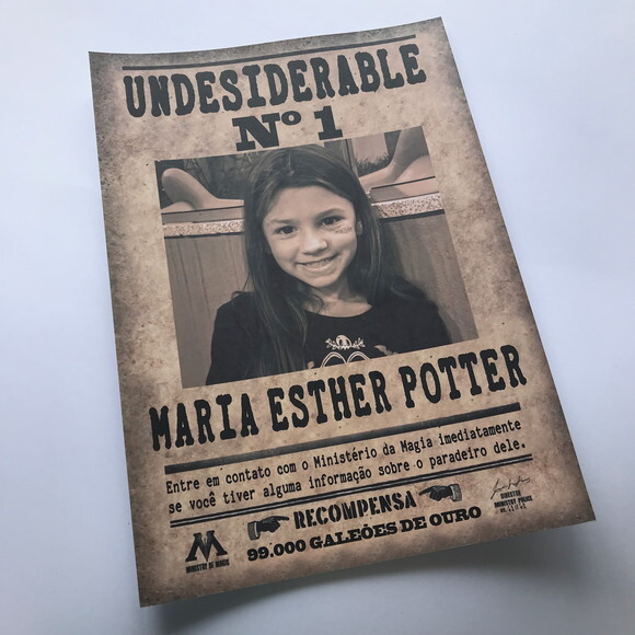Cartaz Harry Potter Undesiderable