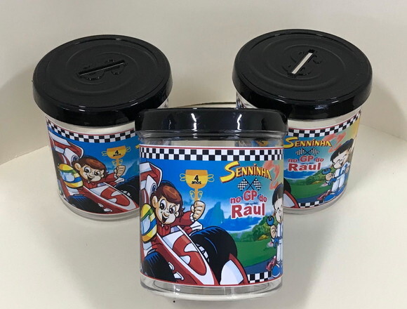 Cofrinho Senninha - Kit 20 Unidades