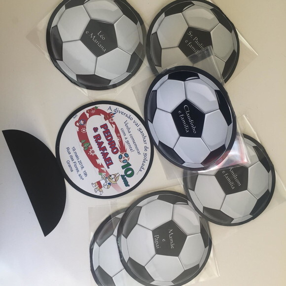 Convite Personalizado Festa Futebol