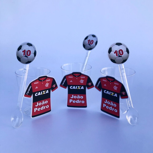 Copinho de Brigadeiro com Colherzinha Flamengo