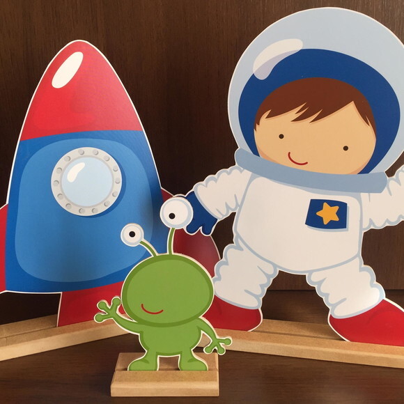 Display Astronauta - kit 3 figuras