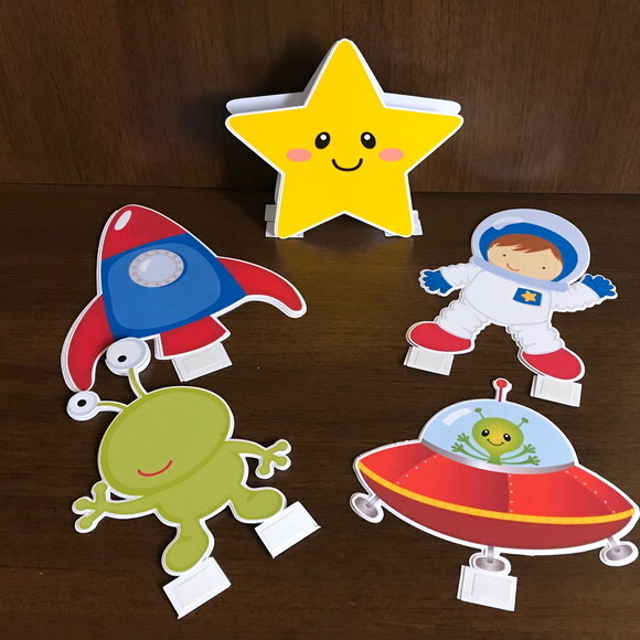 Display de mesa Astronauta - face dupla