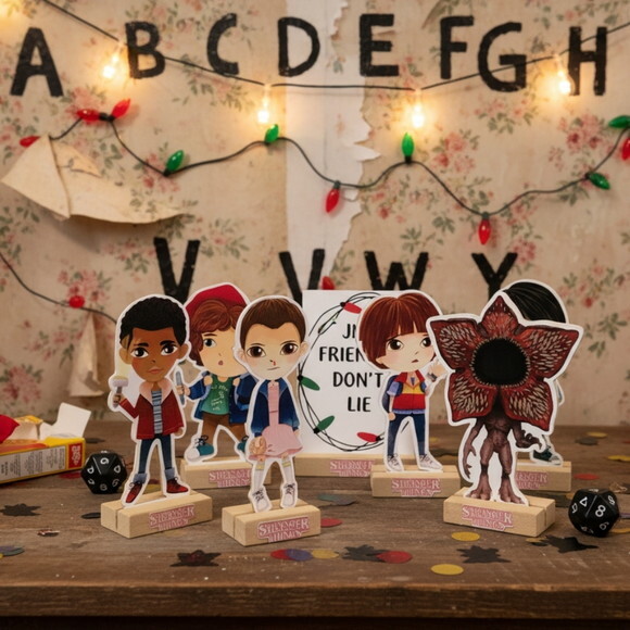 Display de Mesa Decoração Festa Stranger Things mdf