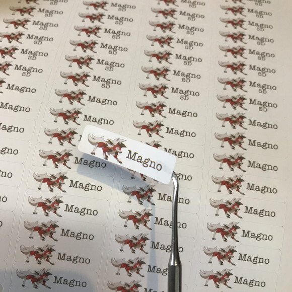 Etiqueta Escolar para Lápis - Kit 160 Unidades