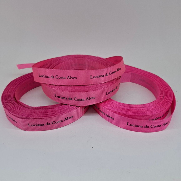 Fita Gorgurão 16mm Personalizada - 10 Metros