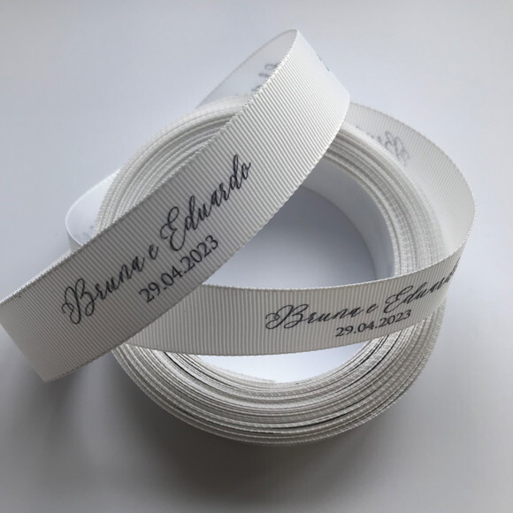 Fita Gorgurão 16mm Personalizada - 10 Metros
