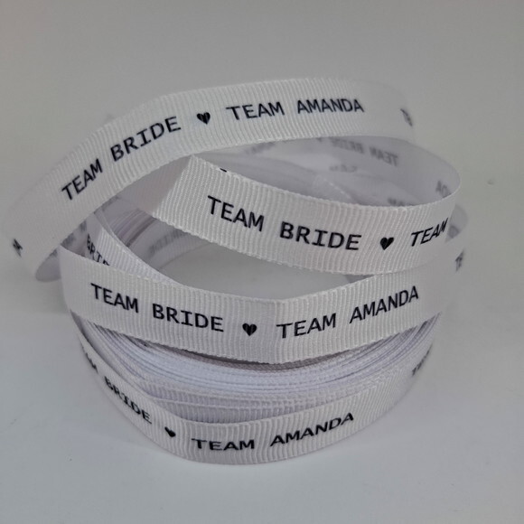Fita Gorgurão 22mm Personalizada Casamento - 10 Metros