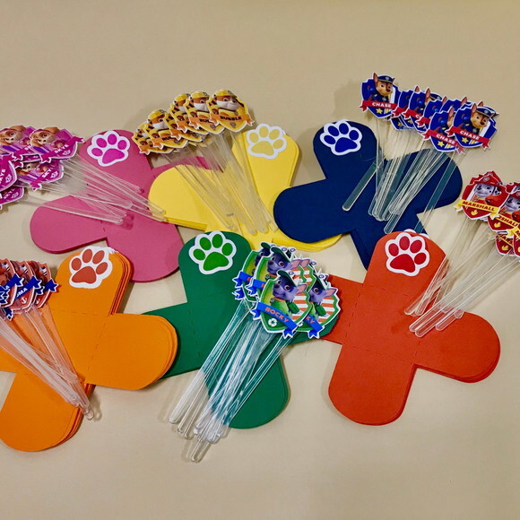 Forminha e Topper Patrulha Canina - 50 Pares