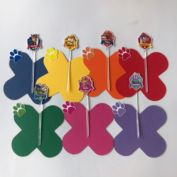 Forminha e Topper Patrulha Canina - 50 Pares