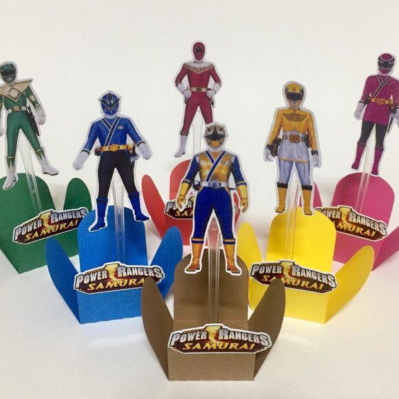 Forminha e Topper Power Rangers Samurai