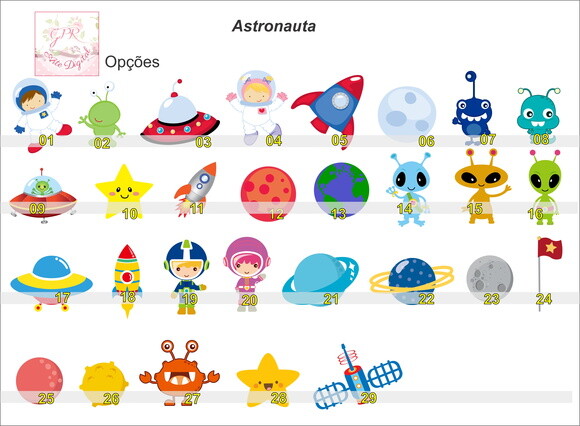 Forminha Espaço Sideral Festa Astronauta