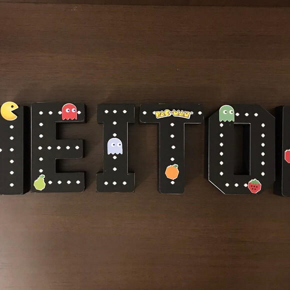 Letras 3d Pacman - 15cm
