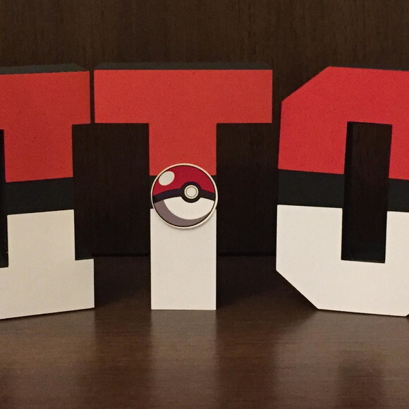 Letras 3d Pokemon - 15cm