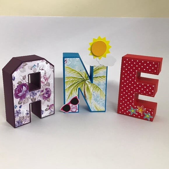 Letras 3d Tardezinha 15cm