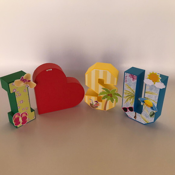 Letras 3d Tardezinha 15cm