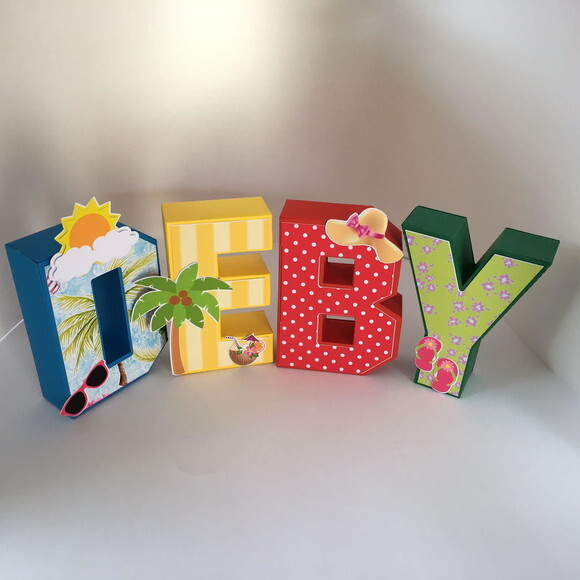 Letras 3d Tardezinha 15cm