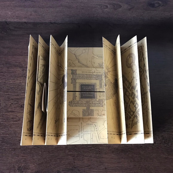 Mapa do Maroto com Passagem Secreta Harry Potter