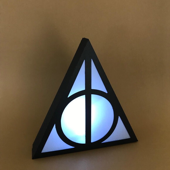 Luminária Relíquias da Morte Harry Potter