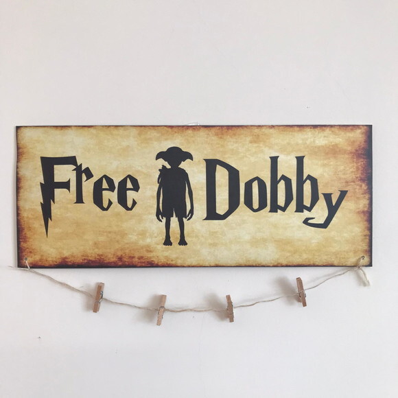 Placa Harry Potter Free Dobby