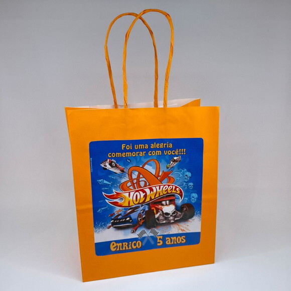 Sacolinha Personalizada Hotwheels