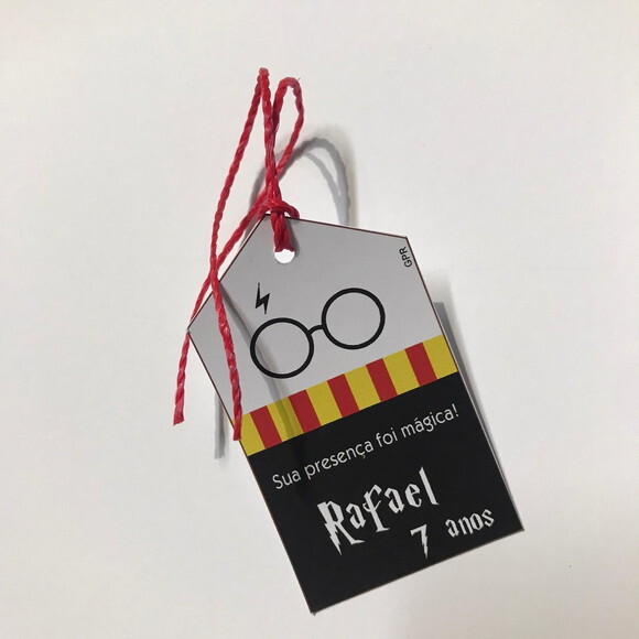 Tag Agradecimento Lembrancinha Festa Harry Potter