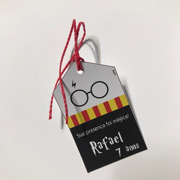 Tag para Lembrancinha Festa Harry Potter