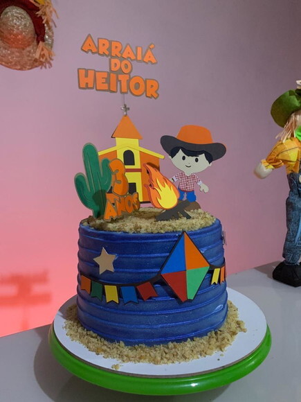 Topo de bolo Festa Junina