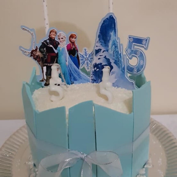 Topo de bolo Frozen