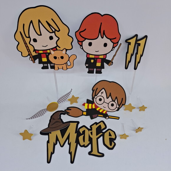 Topo de Bolo Harry Potter