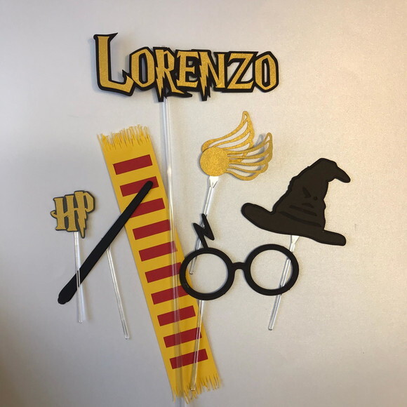 Topo de Bolo Harry Potter