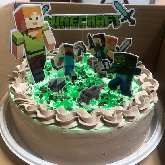 Topo de Bolo Minecraft