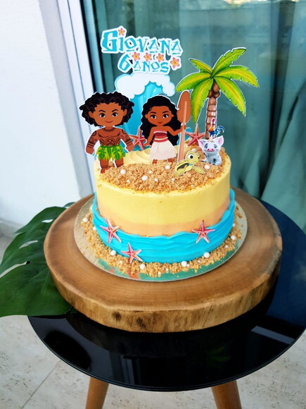 Topo de Bolo Moana