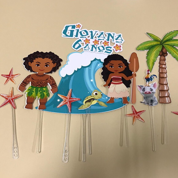 Topo de Bolo Moana