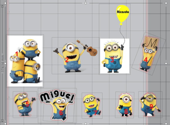 Topper e Forminha Minions