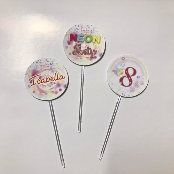 Topper Festa Neon Branco