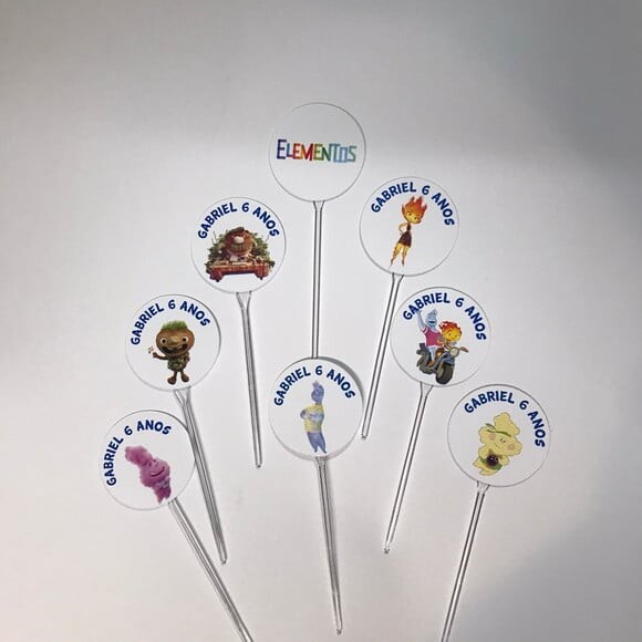 Topper para Docinhos Elementos
