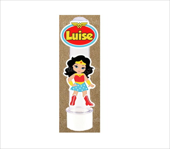Tubete Personalizado Festa Mulher Maravilha