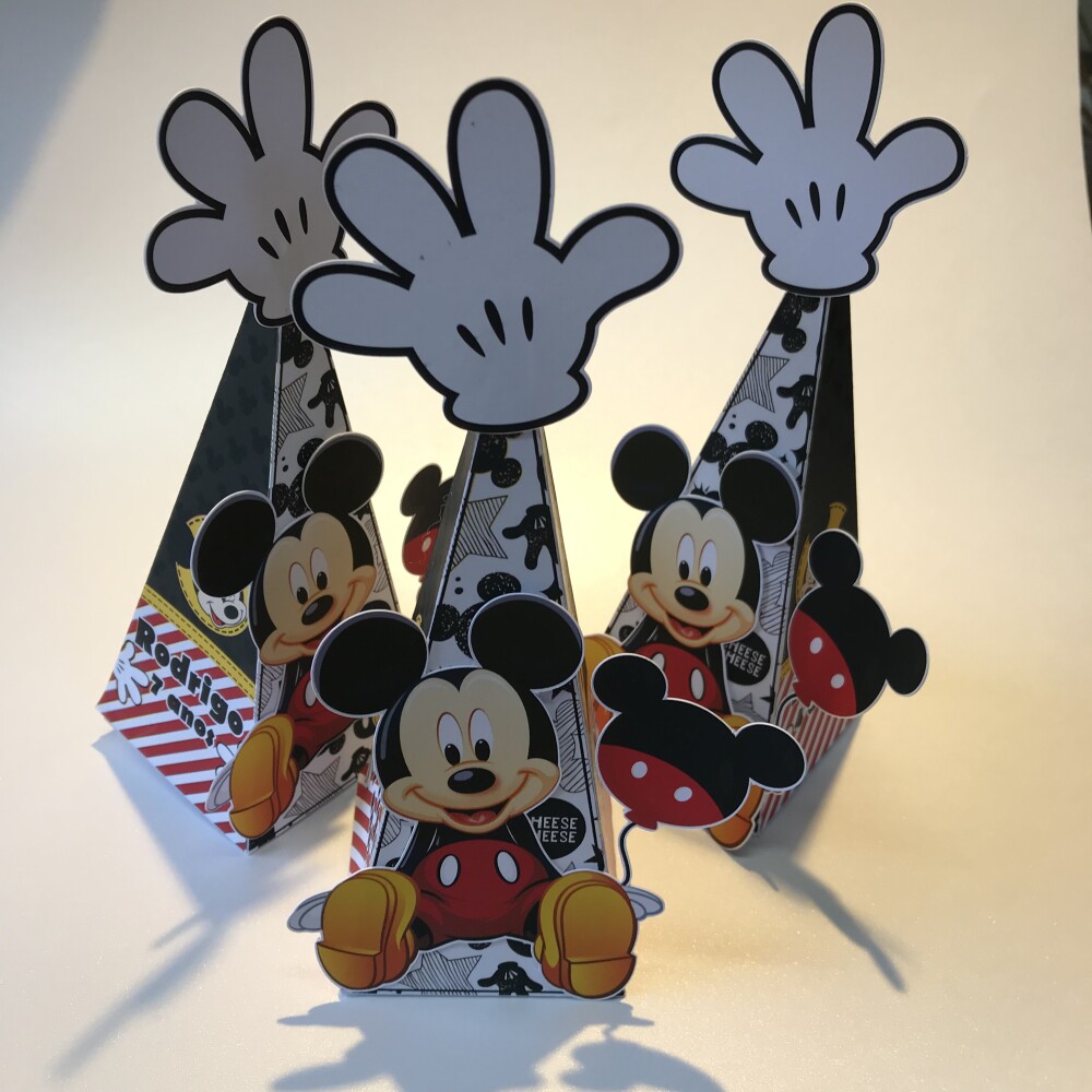 Caixa Pirâmide Festa Mickey