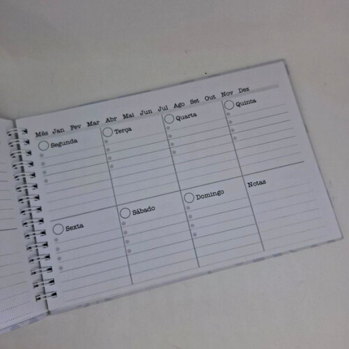 Planner Mensal com caneta