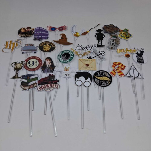 50 Topper para Docinhos Festa Harry Potter Objetos