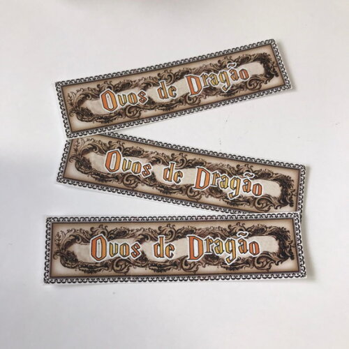 Adesivos Ovos de Dragão Harry Potter - Kit 48 Unidades